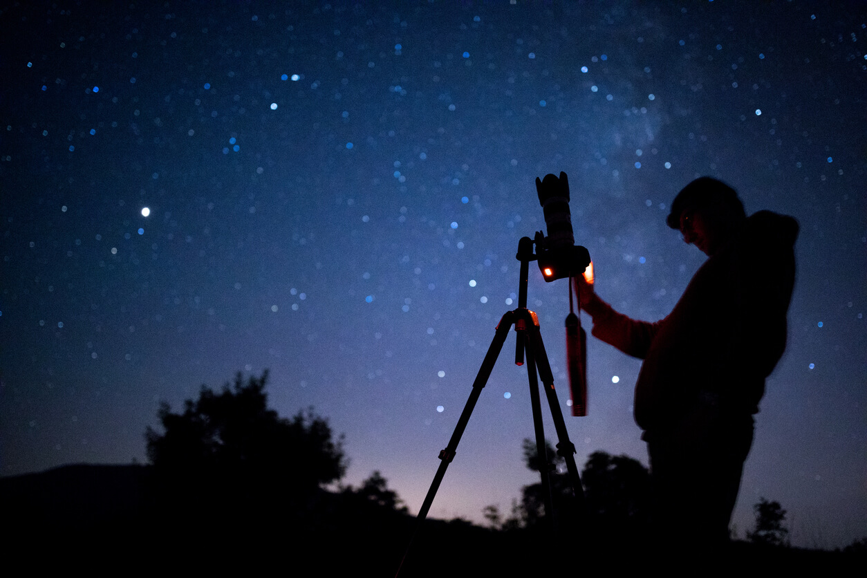 setting the camera up for night sky photography