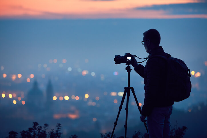 pictures of cities at night