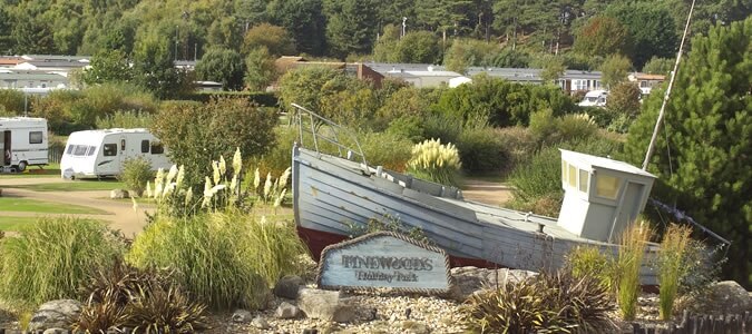 pinewoods touring caravan site in norfolk