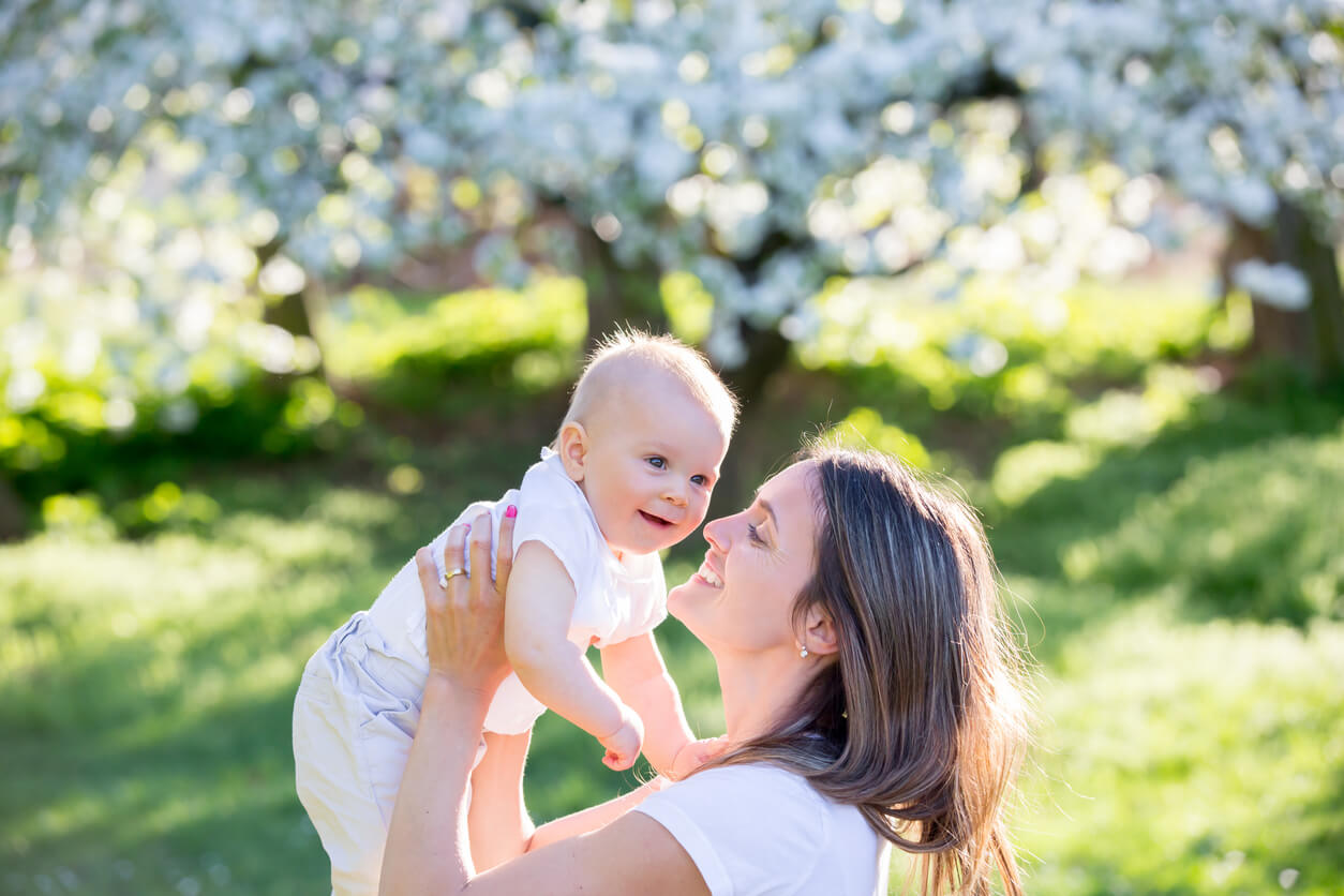 how to shoot family photography with a blurred background