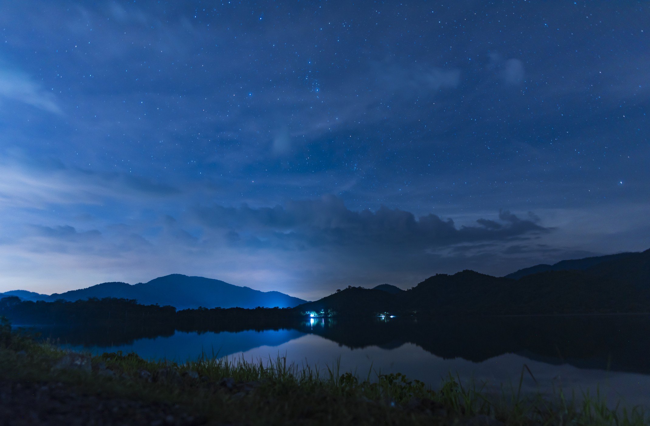 blue hour sunset