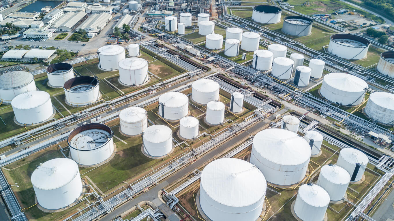 industrial photography aerial view