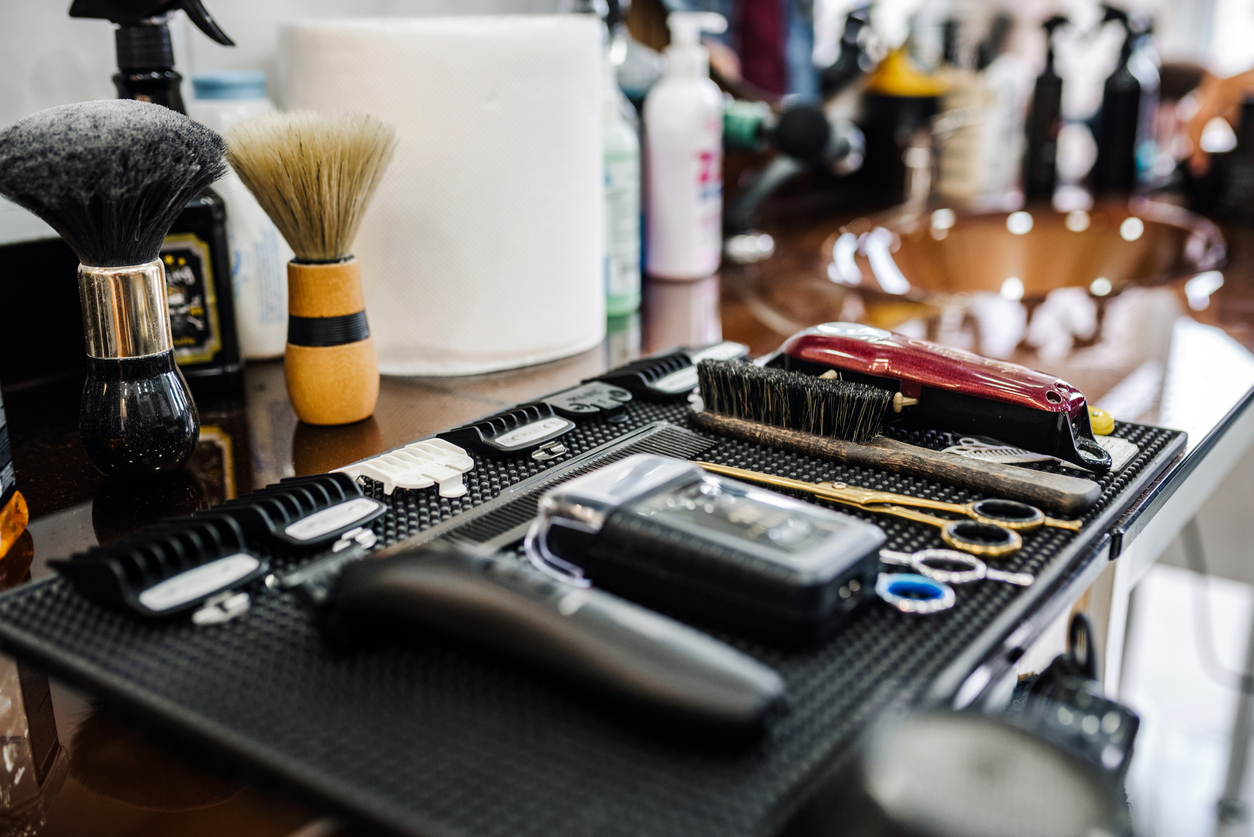 Barber shop equipment layout