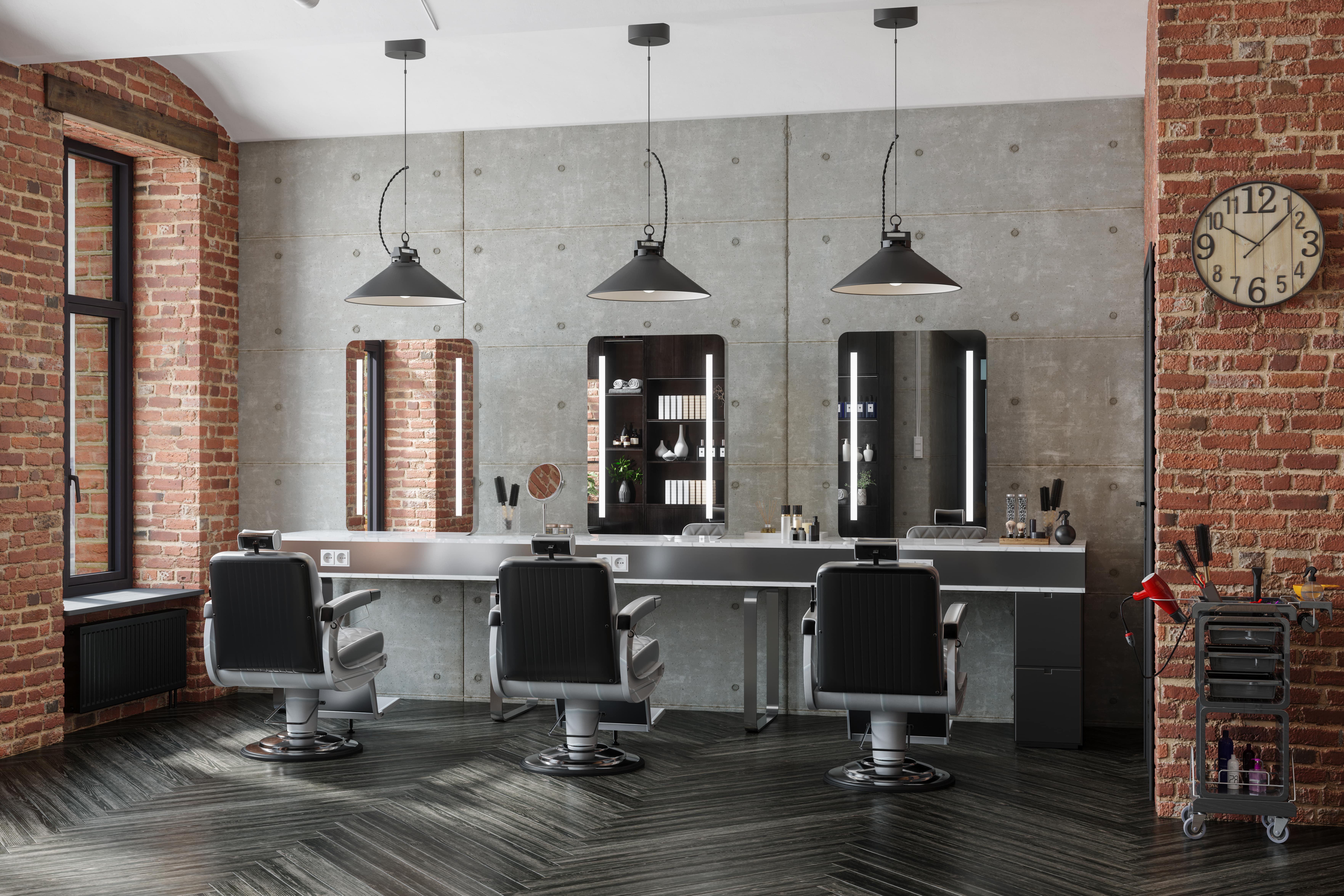 Barber shop interior