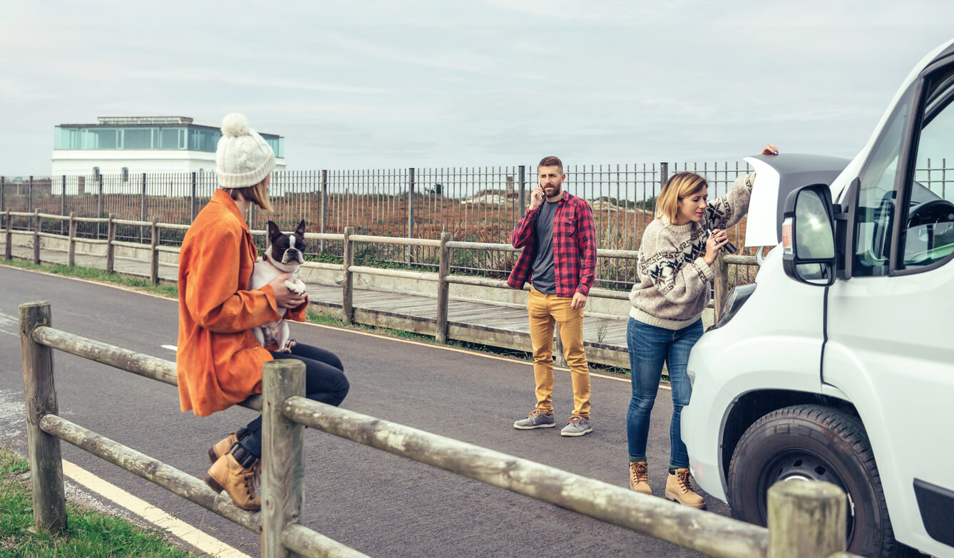 broken down motorway